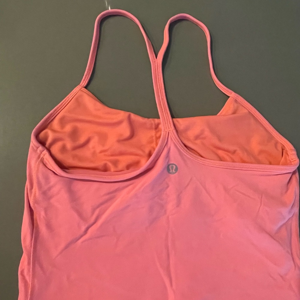 Orange / Peach Size 4 Lululemon Tank